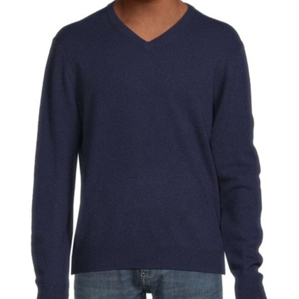 Magaschoni Men's V-Neck Cashmere Sweater